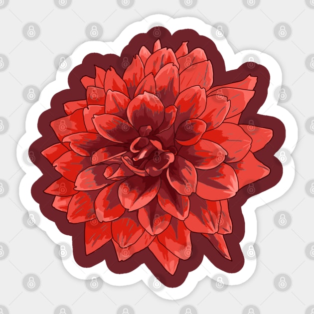 Dahlia Sticker by Javisolarte